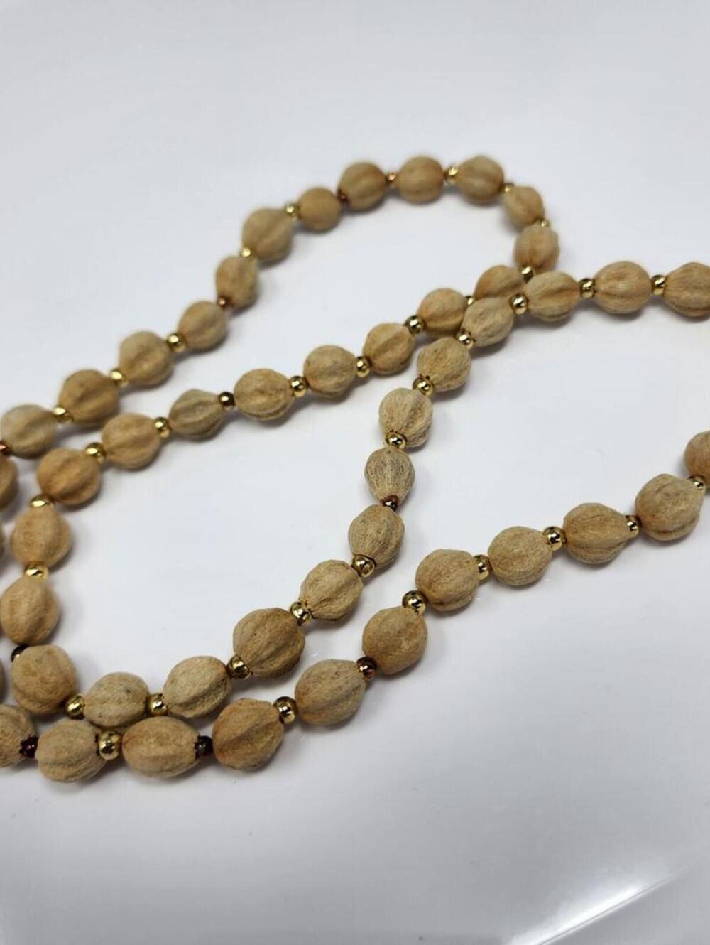 Vintage Marbiney Seed Bead Necklace View 2